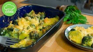 Kartoffelauflauf mit Brokkoli  Einfaches Rezept  Lets Cook [upl. by Clayborne]