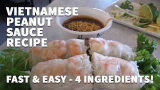 How to make Vietnamese Peanut Sauce for Spring Rolls – Goi Cuon Bo Bia Hoisin Dipping Sauce Recipe [upl. by Sven]