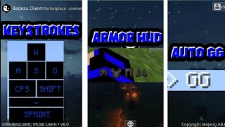 Client MCPE Terbaik BEDEZU Client V6 Ada Keystrokes Armor HUD Dan Auto GG no clickbait [upl. by Ahseel]