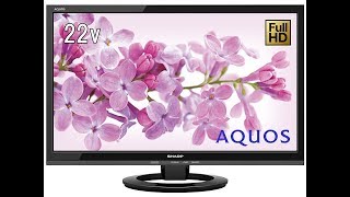 【紹介】シャープ 22V型 液晶 テレビ AQUOS LC 22K45 B フルハイビジョン 外付HDD対応 ブラック [upl. by Guilbert134]