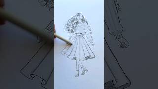 How to draw a skirt ✏️ art artwork artist fashion style design cartoon anime draw drawing [upl. by Ecinhoj]