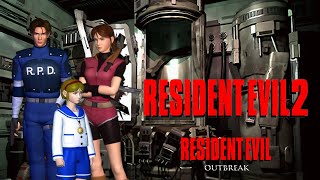 RESIDENT EVIL Outbreak File 1 ONLINE  Below Freezing PointNEST Leon amp Claire [upl. by Oswald662]