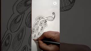 Diwali special Rangoli YouTube short trending viral video Mor ki drawing [upl. by Anileme]