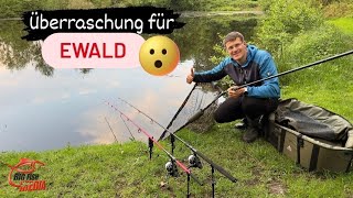 GREGOR SCHOCKT EWALD beim Karpfenangeln am See – wird Ewald das verkraften GREWALD unterwegs [upl. by Routh]