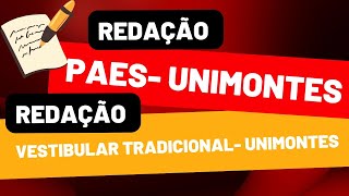 Sobre a redação do PAESUnimontes e do Vestibular Tradicional da Unimontes [upl. by Ahsiekal]