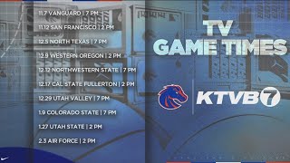 KTVB Boise State partner to broadcast 10 mens basketball home games this season [upl. by Nyvlem843]