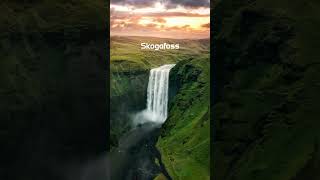 Witness Natures Raw Power waterfall skogafoss iceland [upl. by Okoy]