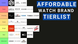 Affordable Watch Brand Tier List [upl. by Euqitsym809]