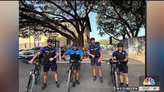 Bicycle patrol team in Fort Worth Stockyards is making a difference  NBCDFW [upl. by Ivo]