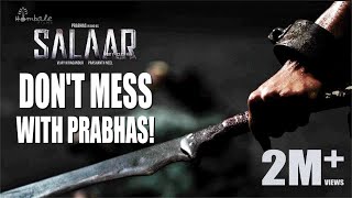 DONT MESS WITH PRABHAS 😡👊  Salaar Movie Scene  Hombale Films [upl. by Aseeram]