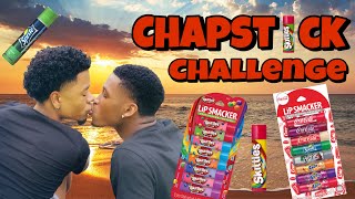 COUPLES CHAPSTICK KISSING CHALLENGE  MERCH RELEASE 🎁🎉 [upl. by Alor]