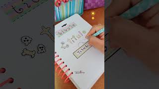 Títulos bonitos para Halloween 🎃 bulletjournal bujoideas bujoinspo bujo aesthetic halloween [upl. by Nona]