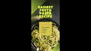 Easiest Pesto Pasta Recipe 5 MINUTES [upl. by Anayaran]