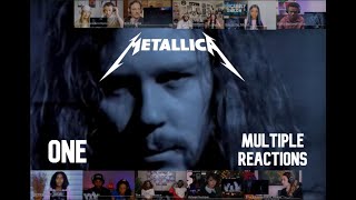 Metallica  One Official Music Video  Multiple Reaction  Reaction Compilation [upl. by Florinda558]