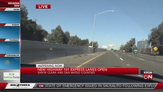 Highway 101 express lanes now open [upl. by Jonme]