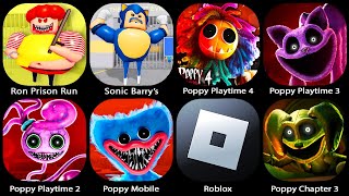 Poppy Playtime Chapter 3 MobilePoppy Playtime 1 2Poppy 4 MobileRoblox SONIC BARRYS PRISON RUN [upl. by Jenness]