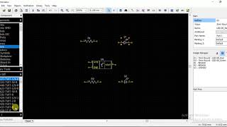 01 Basic schematic in Diptrace  Finding a component from libraries [upl. by Alleon752]