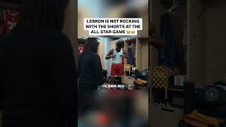 LEBRON NOT HAPPY WITH DA ALL STAR GAME SHORTS 😂  BASKETBALL HIGHLIGHTS basketballnbawnbaespnIG [upl. by Viki]