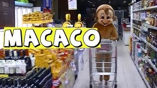 PEGADINHA MACACO NO SUPERMERCADO [upl. by Lieberman]