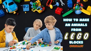 How To Make a Trolley From Lego Blocks  Toys Relaxing sound ASMR Video [upl. by Negiam]