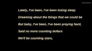 Counting Stars  OneRepublic Lyrics [upl. by Naryt]