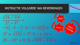 Instructie  Volgorde van bewerkingen  Extra voorbeelden [upl. by Nairad]