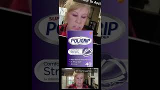 Poligrip Strips Denture Adhesive [upl. by Ydnat]