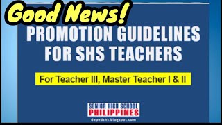 GOOD NEWS PROMOTION FOR MT 1amp2 GUIDELINES SHS [upl. by Llerol]