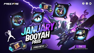 2025 JANUARY BOOYAH PASS 🇮🇳 Garena Free Fire [upl. by Pascha]