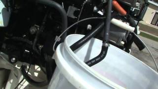 2011 225 ETEC cleaning out fuel injector lines 31514 [upl. by Sisely]