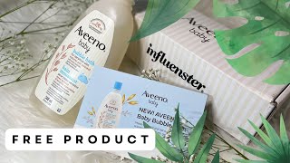 Influenster voxbox unboxing  Aveeno Bubble Bath complimentary influenstervoxbox influenster [upl. by Junie]