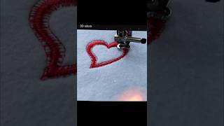 3D stitch heart embroidery new satin [upl. by Stan]