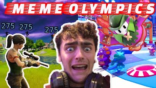 MEME OLYMPICS FORTNITE X FALL GUYS SNIPER ONLY [upl. by Aicnetroh163]