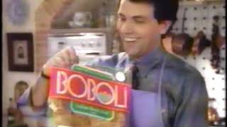 Boboli  Commercial  Italian Bread Shell  Pizza Crust  More than a Pizza 1993 [upl. by Marelda489]