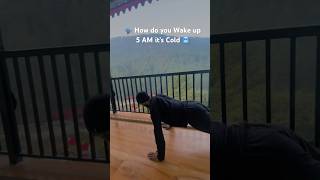 DICIPLINE🔱💯 fitnessmotivation winter homeworkout morning shorts mountains [upl. by Adnamra581]