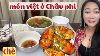 Ăn canh chua cá kho ở Brazzaville Congo Châu Phi 🇨🇬 [upl. by Jehius340]