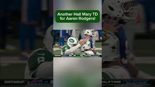 Hail Mary TD from Rodgers nfl newyorkjets aaronrodgers [upl. by Tsugua9]