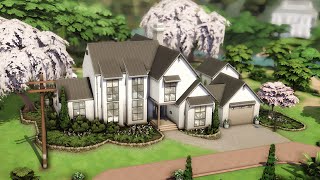 The Sims 4 Big Family Home Modern Farmhouse Style  Farewell Isabelle [upl. by Courtney774]