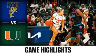 FIU vs Miami Game Highlights  202425 ACC Women’s Basketball [upl. by Agnese]