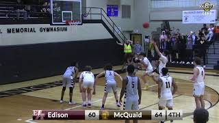 McQuaid vs Edison Tech  Basketball  126  645 PM [upl. by Feliks]