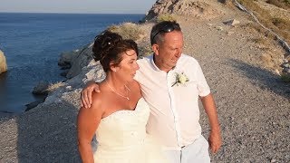 Vera amp Clive wedding video clip  Kos Greece [upl. by Yssim]