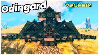 Epic Valheim Ashlands Great Hall Build  Odingard A Concept Design 🏠🔥 [upl. by Neeven]