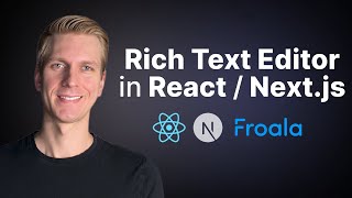 This React Text Editor is Amazing Image Upload Markdown Code Mirror WYSIWYG Nextjs Froala [upl. by Dodson]