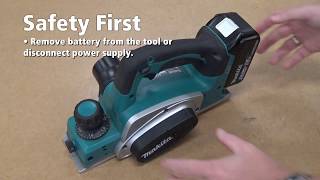 Makita  How To Change Planer Blades [upl. by Ocsic]