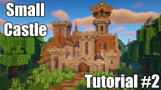 Minecraft Little Castle Tutorial Part 2 Details and Decorations [upl. by Venice652]