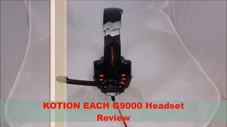 EACH G9000 KOTION Headset ReviewPerfect For Gaming [upl. by Ermin987]