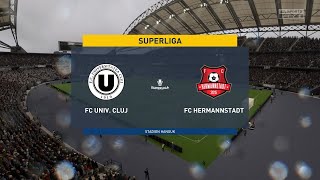 FIFA 23  FC Universitatea Cluj vs FC Hermannstadt  Superliga  Gameplay [upl. by Eseret532]