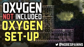 Oxygen Not Included Alpha  Oxygen Cooling amp Ventilation SetUp [upl. by Fair]