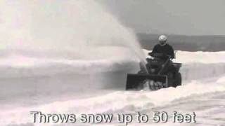 ATV Snow Thrower in action [upl. by Lora]