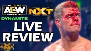 Cody Rhodes Survives vs Wardlow in Steel Cage Match  AEW Dynamite vs WWE NXT Live Review amp Ratings [upl. by Tebazile]